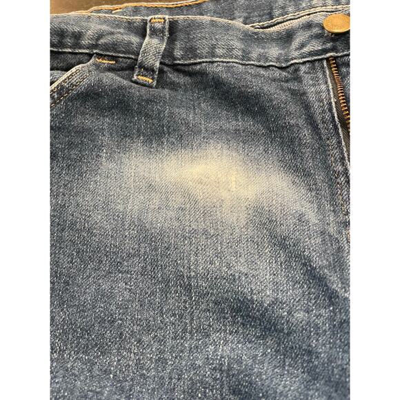 Wrangler Men's distressed denim blue jeans 40 x 32 - Picture 10 of 12